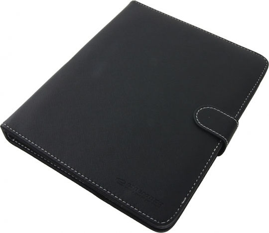 Esperanza EK124 Flip Cover cu Tastatură în Engleză SUA Neagră Universal 9.7"