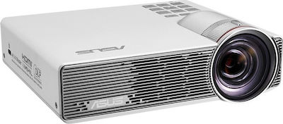 Asus P3B Projector Τεχνολογίας Προβολής DLP (DMD) Λάμπας LED με Φυσική Ανάλυση 1280 x 800 και Φωτεινότητα 800 Ansi Lumens με WiFi Λευκός
