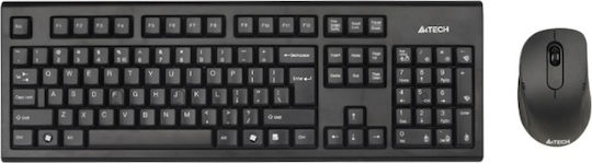 A4Tech Wireless Desktop Padless 7100n Tastatur & Maus Set Englisch UK Weiß