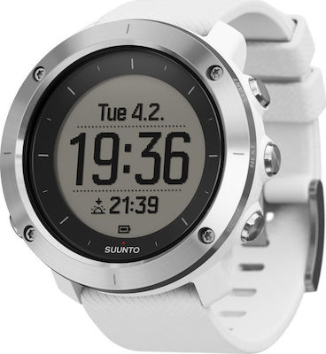 Suunto Traverse Stainless Steel 50mm Waterproof Smartwatch (White)