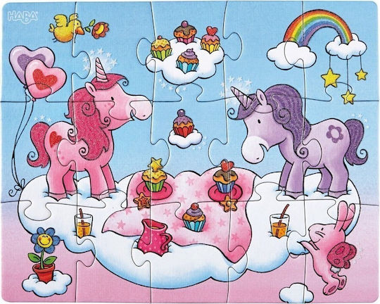 Kids Puzzle Little Pony & Glitter for 3+ years+ Years 18pcs Haba