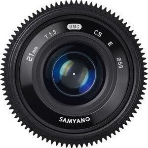Samyang Φωτογραφικός Φακός 21mm T1.5 ED AS UMC CS (Canon M) Wide Angle για Canon EF-M Mount Μαύρος