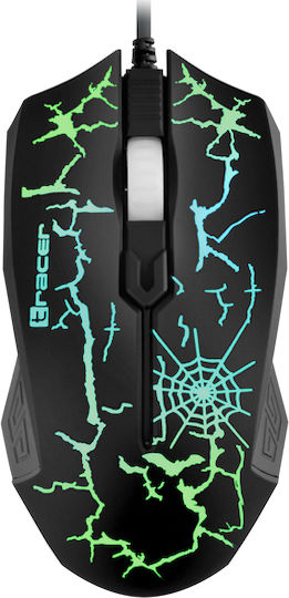 Tracer Battle Heroes Soldier RGB Gaming Mouse Negru