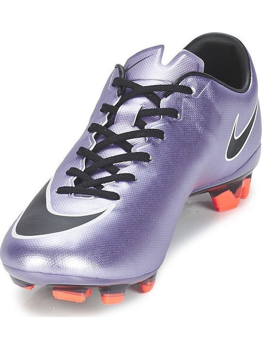 Mercurial Victory V Fg FG Kids Soccer Cleats Molded Silver