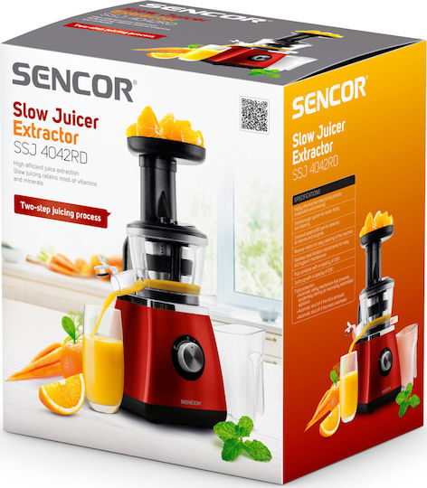 Sencor SSJ4042RD Slow Press Juicer 400W Red