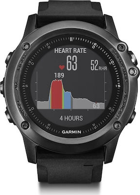 Garmin Fenix 3 Sapphire HR 51mm Smartwatch mit Pulsmesser (Gray)