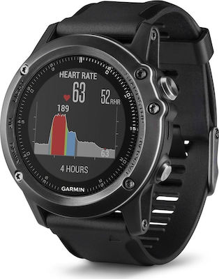 Garmin Fenix 3 Sapphire HR 51mm Smartwatch mit Pulsmesser (Gray)