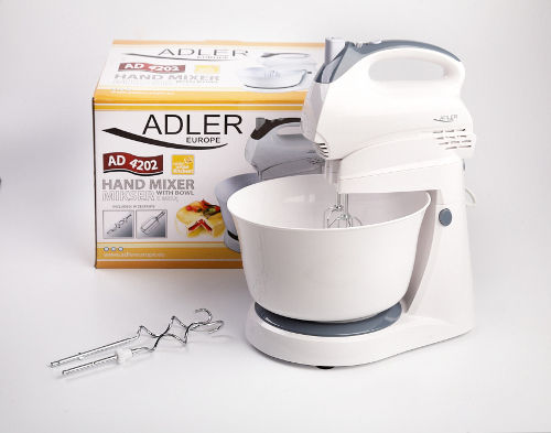 Adler Миксер Ръчен 300W Бял