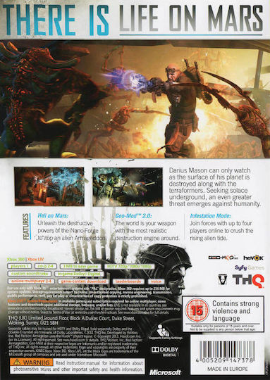 Red Faction Armageddon Xbox 360 Game