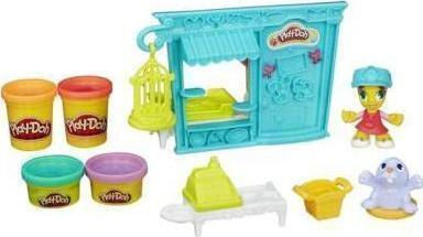 Hasbro Play-Doh Spielset Modellierknete Stadt Tierladen mit 4 Farben für 3+ Jahre