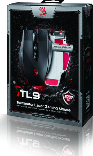 A4Tech Terminator TL90 Laser Gaming Ποντίκι 8200 DPI Μαύρο
