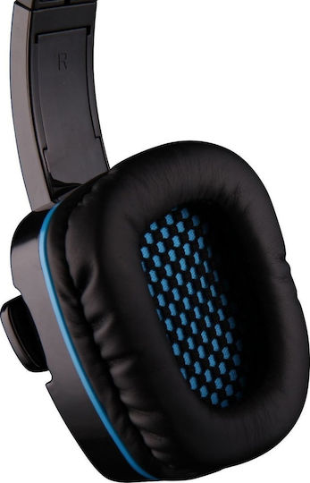 Sades Wolfang 7.1 Over Ear Gaming Headset με σύνδεση USB Μπλε