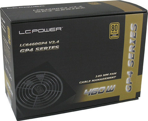 LC-Power LC6460GP4 rev. 2.4 460W Μαύρο Τροφοδοτικό Υπολογιστή Semi Modular 80 Plus Gold