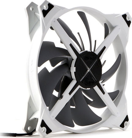 Zalman DF14BL Вентилатор За Кутия 140мм (1200 Оборота / 63 CFM) С Червен Светлинен Ефект И 3-Pin Свързване Бял