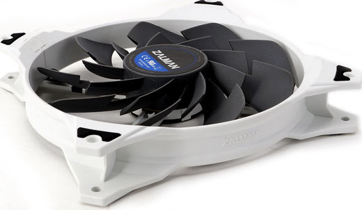 Zalman DF14BL Вентилатор За Кутия 140мм (1200 Оборота / 63 CFM) С Червен Светлинен Ефект И 3-Pin Свързване Бял