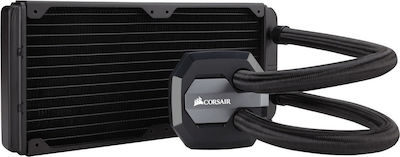 Corsair Hydro H100i v2 Водно охлаждане на процесор Двоен вентилатор 120мм за Socket 115x Черна