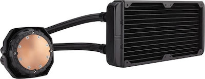 Corsair Hydro H100i v2 Водно охлаждане на процесор Двоен вентилатор 120мм за Socket 115x Черна