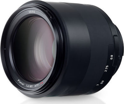 Zeiss Full Frame Φωτογραφικός Φακός Milvus 1.4/85 ΖΕ Telephoto για Canon EF Mount Black