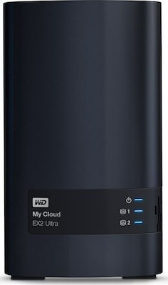 Western Digital My Cloud EX2 Ultra NAS Tower with 2 slots for HDD