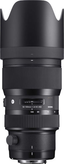 Sigma Crop Camera Lens 50-100mm f/1.8 DC HSM Art Tele Zoom for Nikon F Mount Black