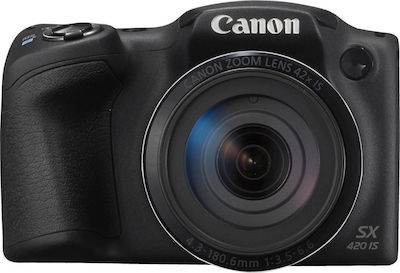 Canon Powershot SX420 IS Compact Φωτογραφική Μηχανή 20MP Οπτικού Ζουμ 42x με Οθόνη 3" και Ανάλυση Video 1280 x 720 pixels Μαύρη