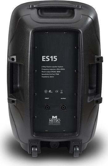 Metro ES-15 531003 Passive Speaker PA 200W with Woofer 15" 48x39.5x74cm.