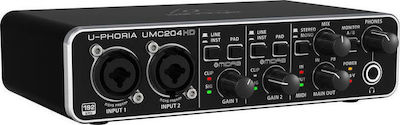 Behringer U-Phoria Card de sunet comercial extern Conectivitate USB la PC