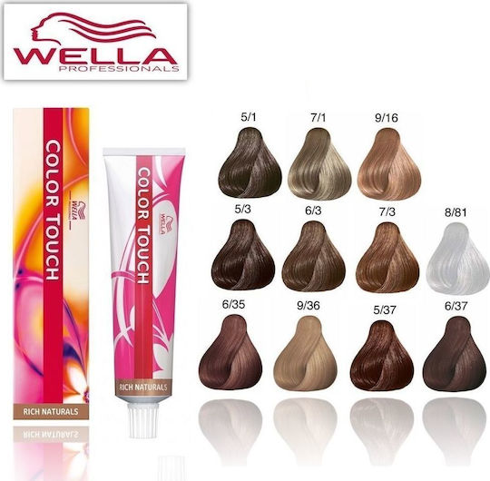Wella Color Touch Rich Naturals Vopsea Temporară De Păr Fără Amoniac 9/36 Blond Foarte Deschis Auriu Violet 60ml