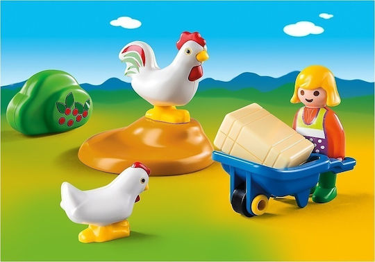 Playmobil 123 Farmer with Chickens for 1.5+ years old 6965