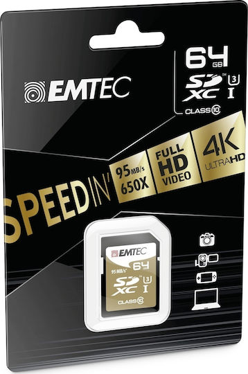 Emtec Speedin SDXC 64GB Class 10 U3