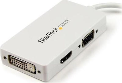 StarTech Konverter Mini-DisplayPort männlich zu DVI-D / HDMI / VGA weiblich Weiß 1Stück (MDP2VGDVHDW)