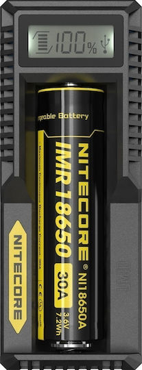 NiteCore UM10 USB Φορτιστής Μπαταριών Li-ion Μεγέθους 18650