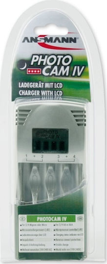 Ansmann Charger PhotoCam IV 4 Baterii Ni-MH Dimensiune AA/AAA în culoarea Alb