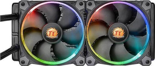 Thermaltake Water 3.0 Riing RGB 240 Răcire cu Apă pentru Procesor Ventilator dublu 120mm pentru Socket 1200/115x