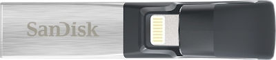 Sandisk iXpand v2 16GB USB 3.0 Stick with Connection Lightning & USB-A Black