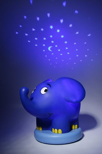 Ansmann Led Παιδικό Διακοσμητικό Φωτιστικό Lullaby-Starlight Elephant Μπλε