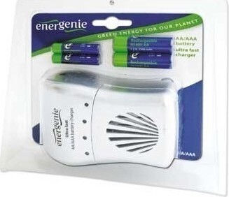 Energenie EG-BC-003 Ladegerät 4 Batterien Ni-MH Größe AA/AAA in Blau Farbe