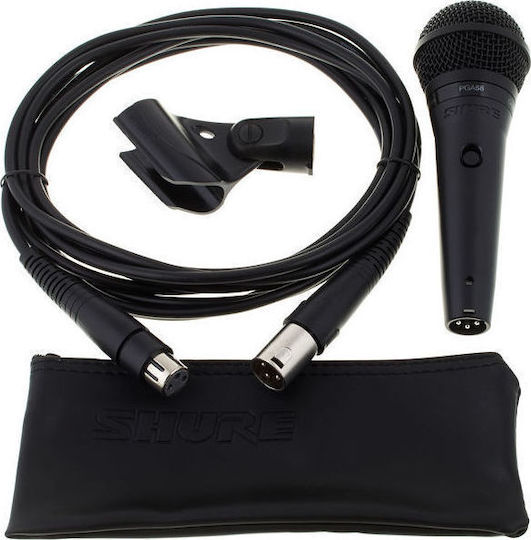 Shure PGA58 Δυναμικό Microphone XLR Handmade for Vocals