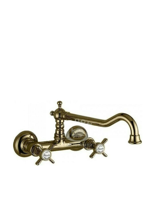 Bugnatese Princeton Kitchen Faucet Wall Chrome