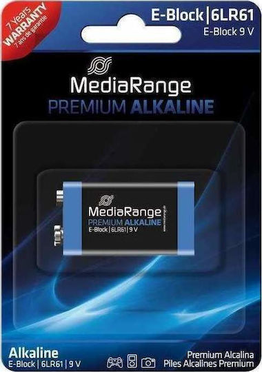 MediaRange Premium Αλκαλική Μπαταρία 9V 1τμχ