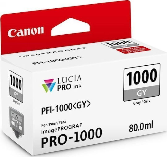 Canon PFI-1000GY Grey Original InkJet Printer Ink Gray (0552C001)