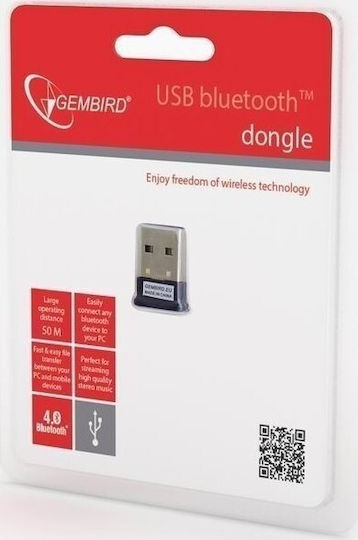 Gembird BTD-MINI5 USB Bluetooth 4.0 Адаптер с Обхват 50м Черен