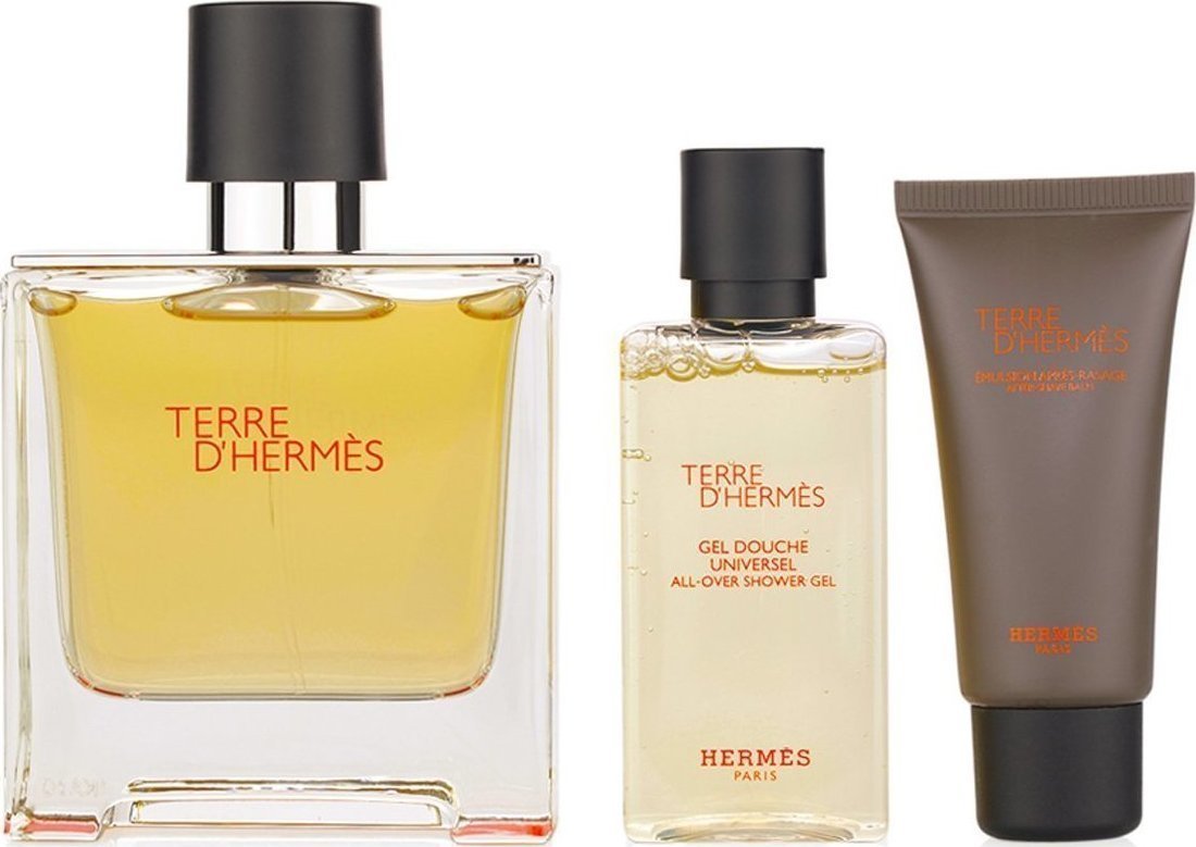 Hermes Terre d' Hermes Eau de Parfum 75ml & Shower Gel 40ml & After