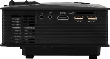Unic UC46 CVACC-E614 Мини Проектор LCD LED лампа с Wi-Fi Черен