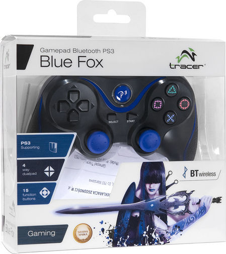 Tracer Fox Ασύρματο Gamepad για PS3 Μαύρο