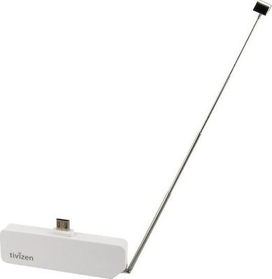 iCube Tivizen Pico Android 2 TV-Tuner für Smartphone/Tablet und Verbindung Micro-USB