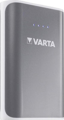 Varta Pack Power Bank 6000mAh mit 2 USB-A Anschlüssen Silber