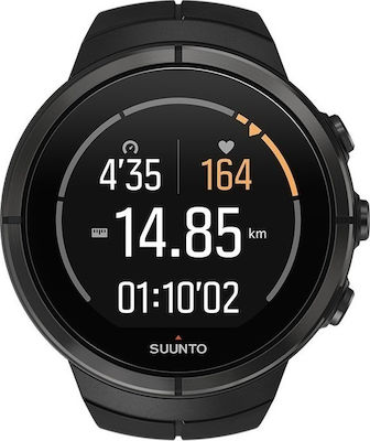 Suunto Spartan Ultra 50mm Αδιάβροχο Smartwatch με Παλμογράφο (All Black Titanium)
