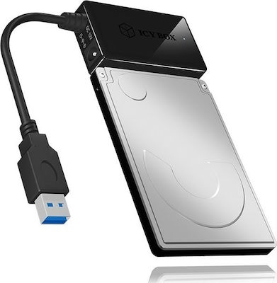 Icy Box 2.5"/3.5" HDDs ή 5.25" με Σύνδεση USB 3.0 Schwarz (IB-AC704-6G)