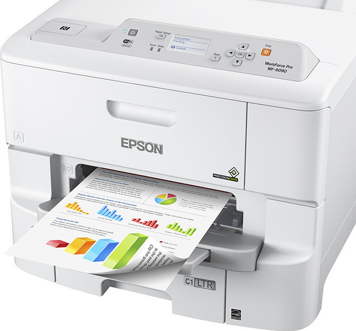 Epson Workforce Pro Wf 6090dw Έγχρωμoς Εκτυπωτής Inkjet με Wifi και Mobile Print Skroutzgr 1014